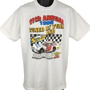 Tuned By Tuna Car Show T Shirt Vintage 90s 1996 Maaco Racing Made In USA Mens
